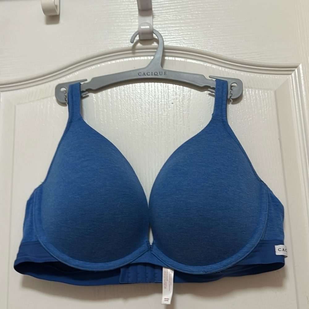 Lane Bryant Cacique Cotton Boost plunge bra size 40D